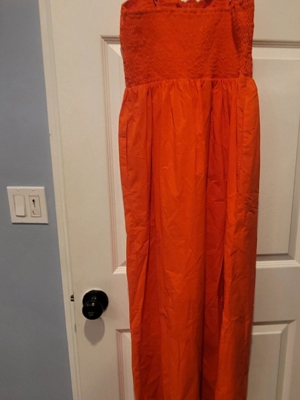 Universal Thread Orange Tie-Front Spaghetti Strap Maxi Dress - Picture 8 of 8